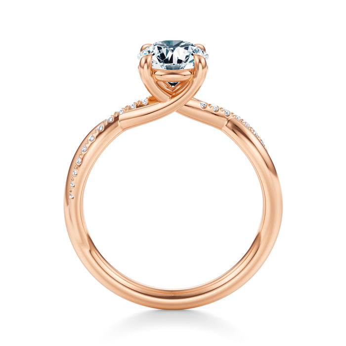 Spring Pavé Engagement Ring Setting