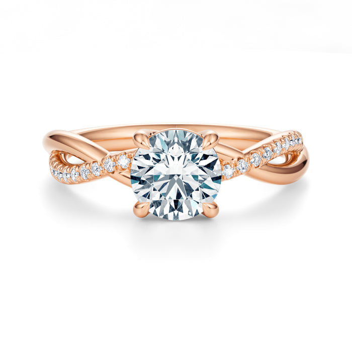 Spring Pavé Engagement Ring Setting