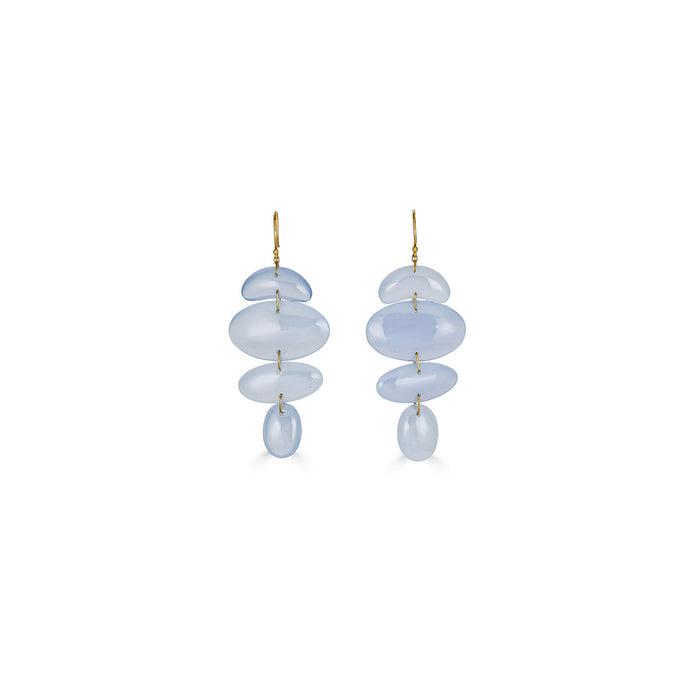 Chalcedony Small Totem II Chandelier Earrings