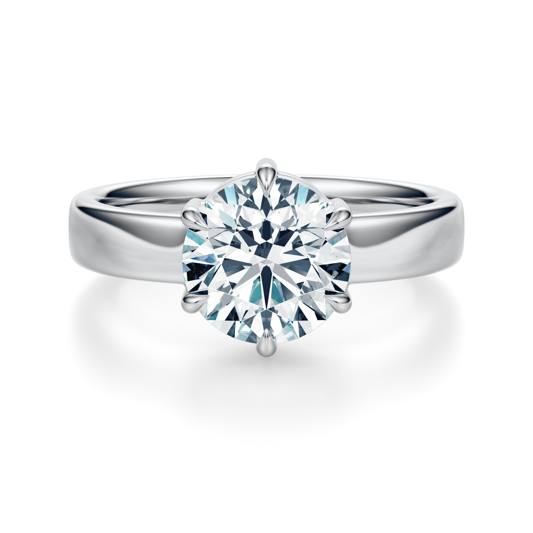 Contemporary engagement clearance ring settings