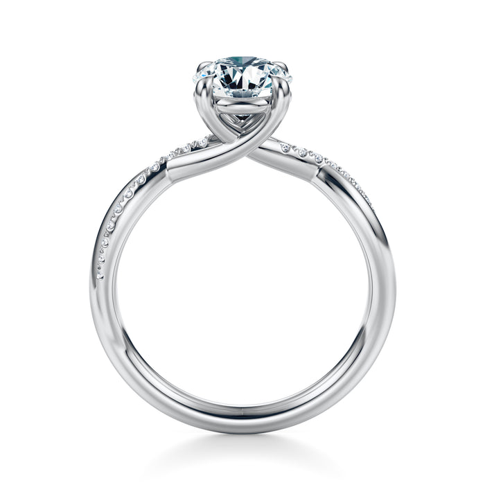 Spring Pavé Engagement Ring Setting