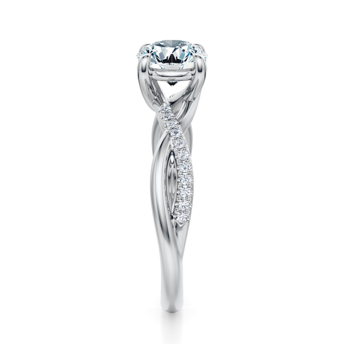 Spring Pavé Engagement Ring Setting