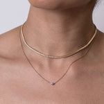Birthstone & Diamond Necklace