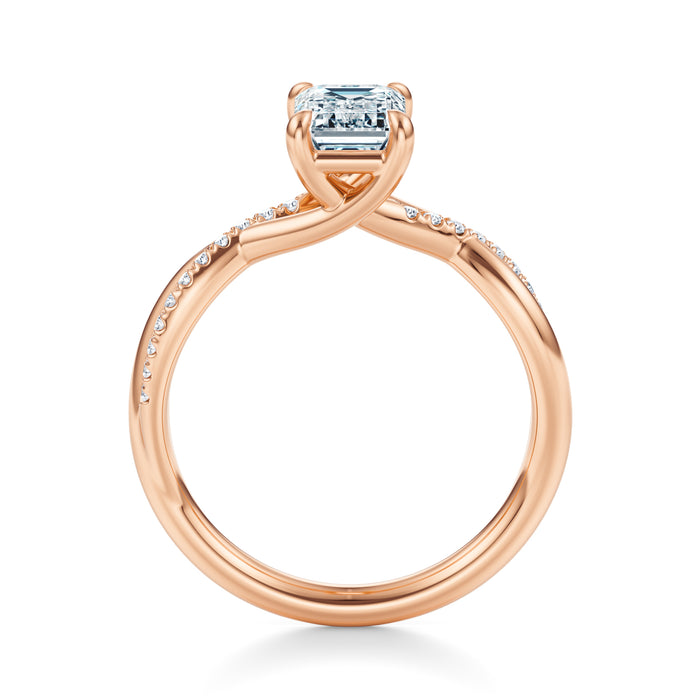 Spring Pavé Engagement Ring Setting