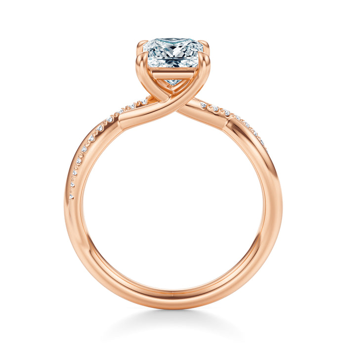 Spring Pavé Engagement Ring Setting