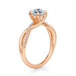 Spring Pavé Engagement Ring Setting