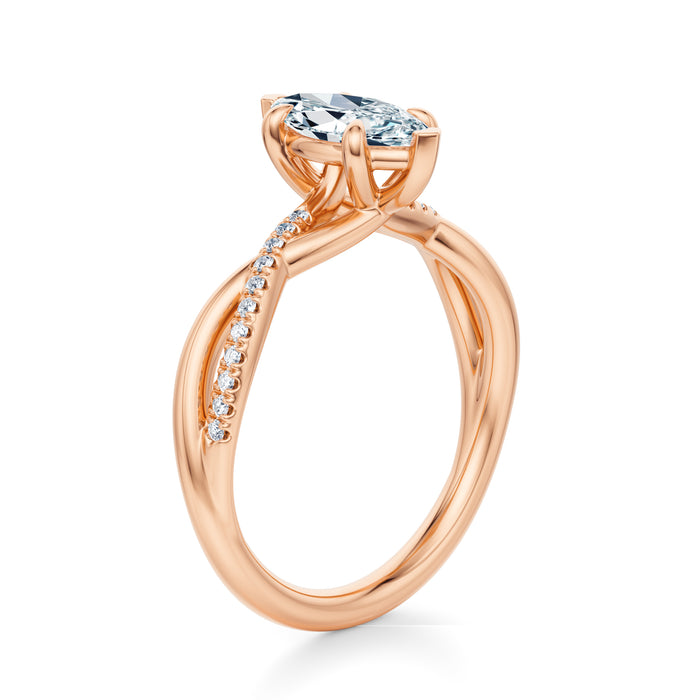 Spring Pavé Engagement Ring Setting