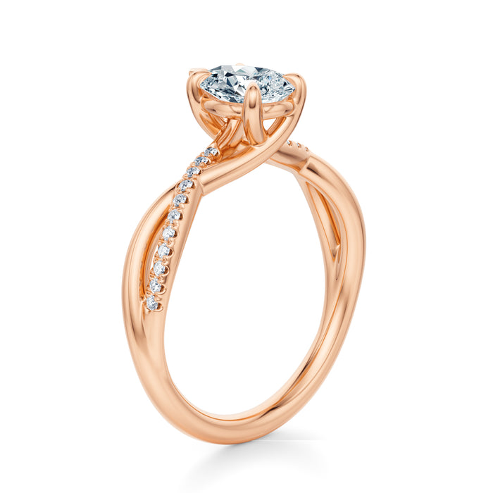 Spring Pavé Engagement Ring Setting