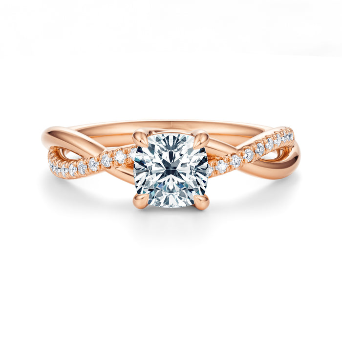 Spring Pavé Engagement Ring Setting