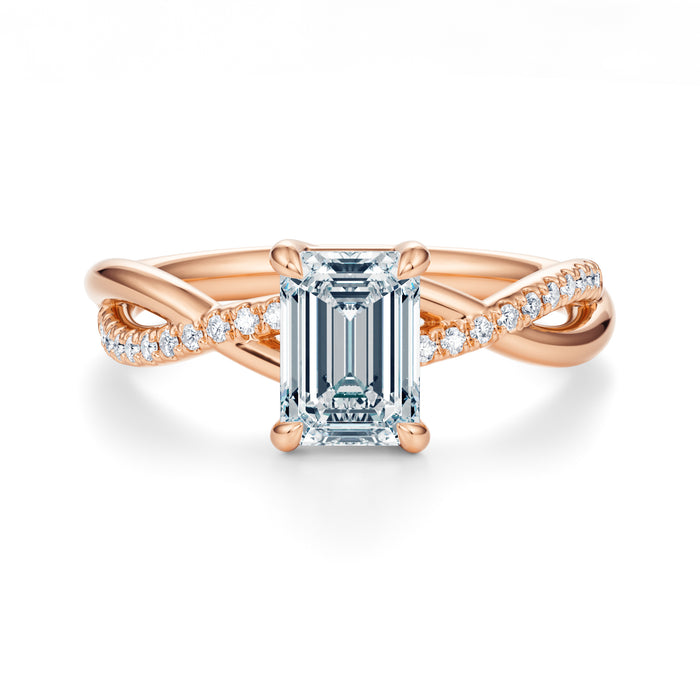 Spring Pavé Engagement Ring Setting