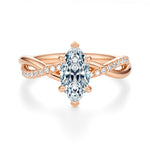 Spring Pavé Engagement Ring Setting