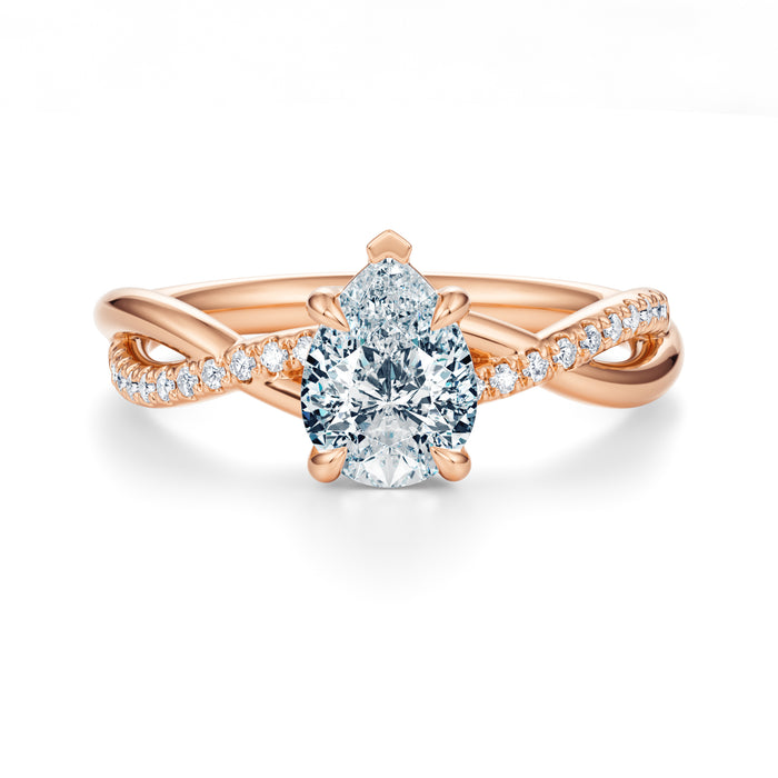 Spring Pavé Engagement Ring Setting