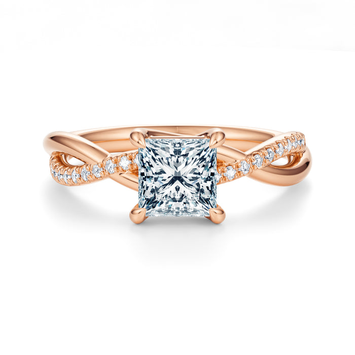 Spring Pavé Engagement Ring Setting