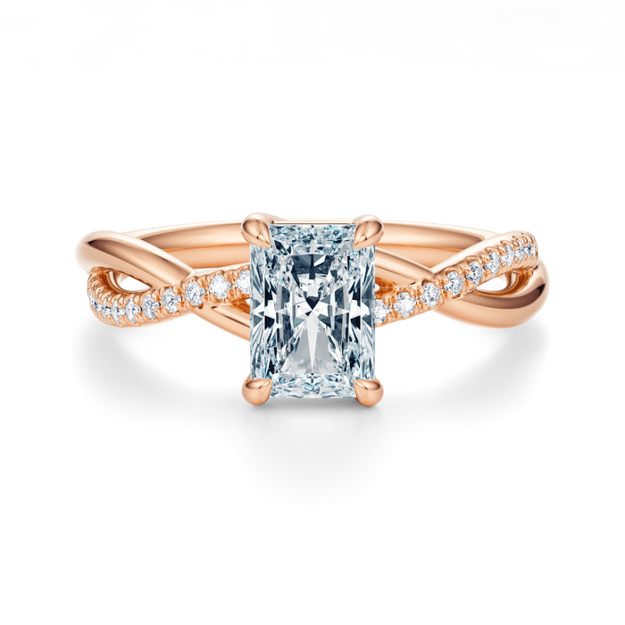 Spring Pavé Engagement Ring Setting