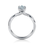 Spring Pavé Engagement Ring Setting