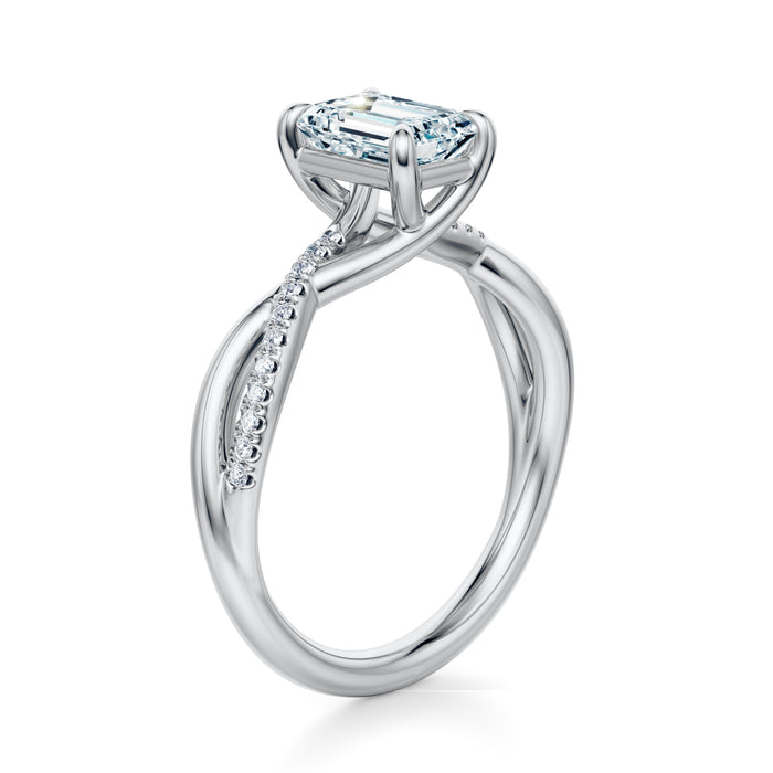 Spring Pavé Engagement Ring Setting