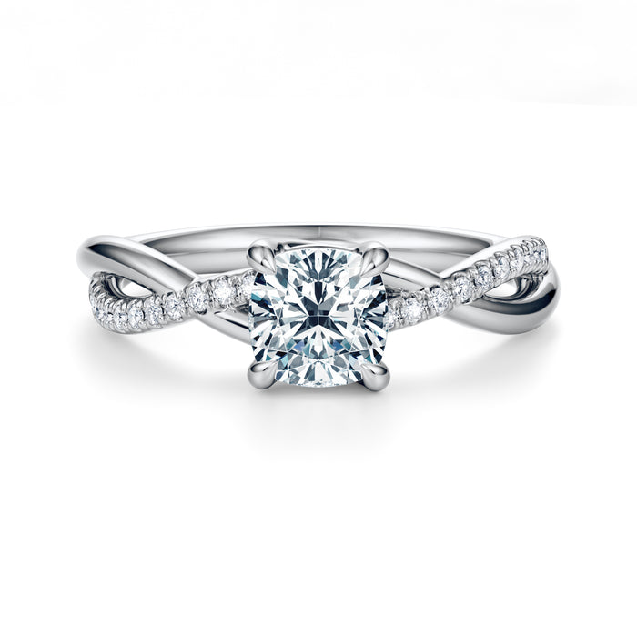 Spring Pavé Engagement Ring Setting