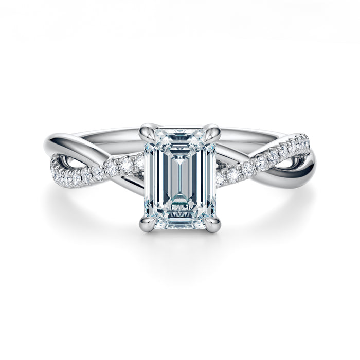 Spring Pavé Engagement Ring Setting