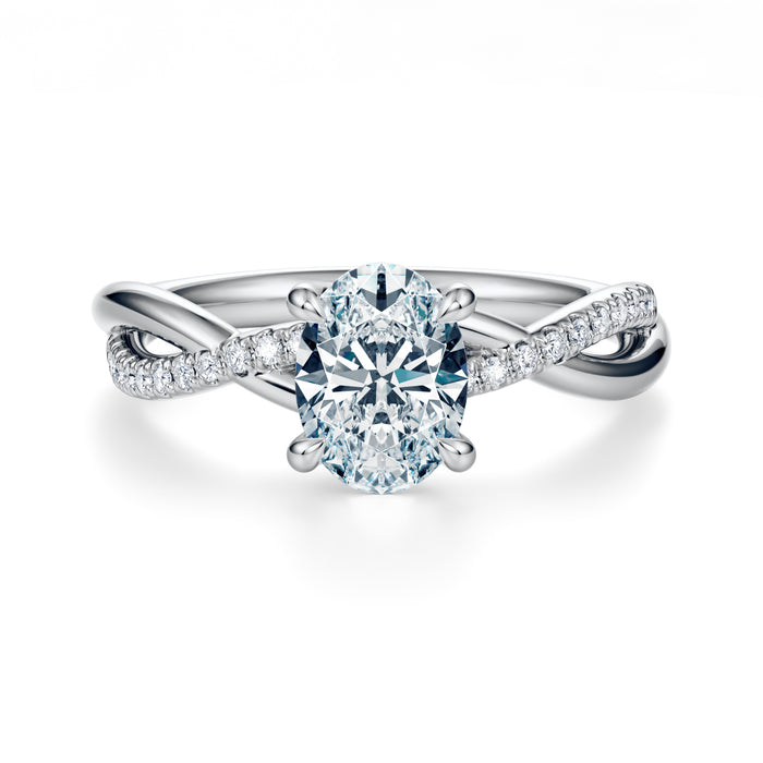 Spring Pavé Engagement Ring Setting