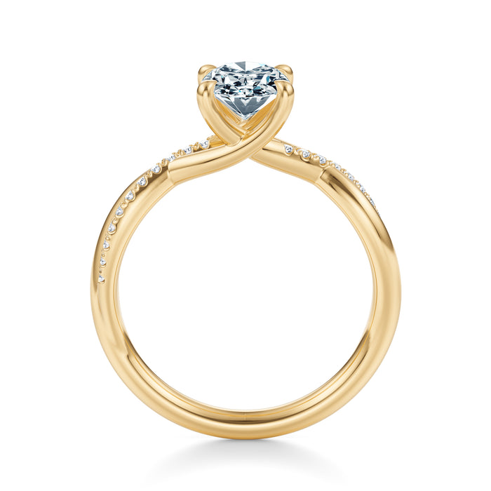 Spring Pavé Engagement Ring Setting