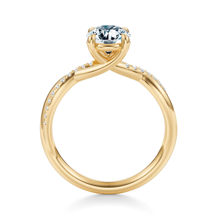 Spring Pavé Engagement Ring Setting