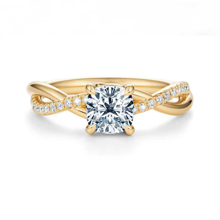 Spring Pavé Engagement Ring Setting