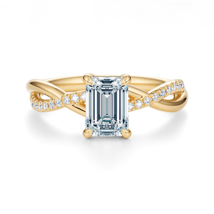 Spring Pavé Engagement Ring Setting