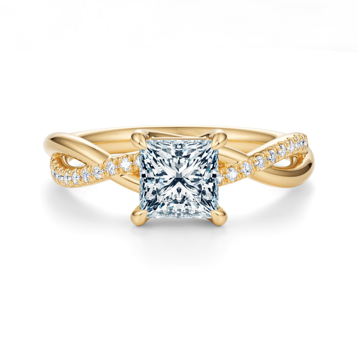 Spring Pavé Engagement Ring Setting