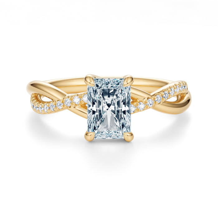 Spring Pavé Engagement Ring Setting