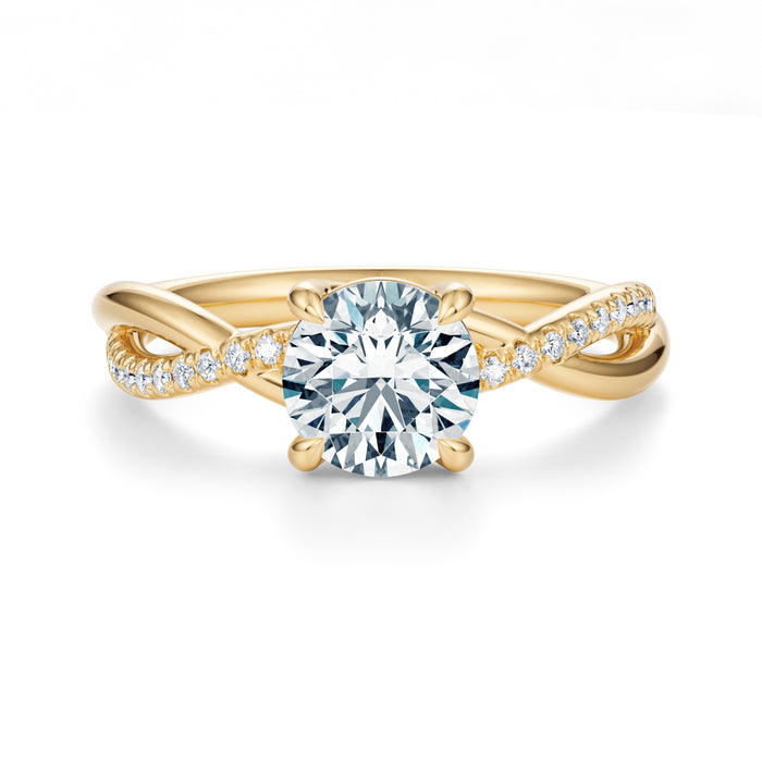 Spring Pavé Engagement Ring Setting