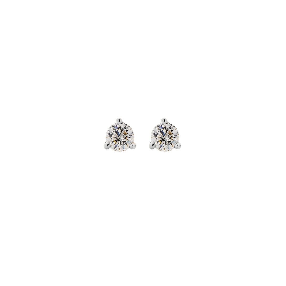 Petit Garden Medium Studs: 18k White Gold & Diamonds